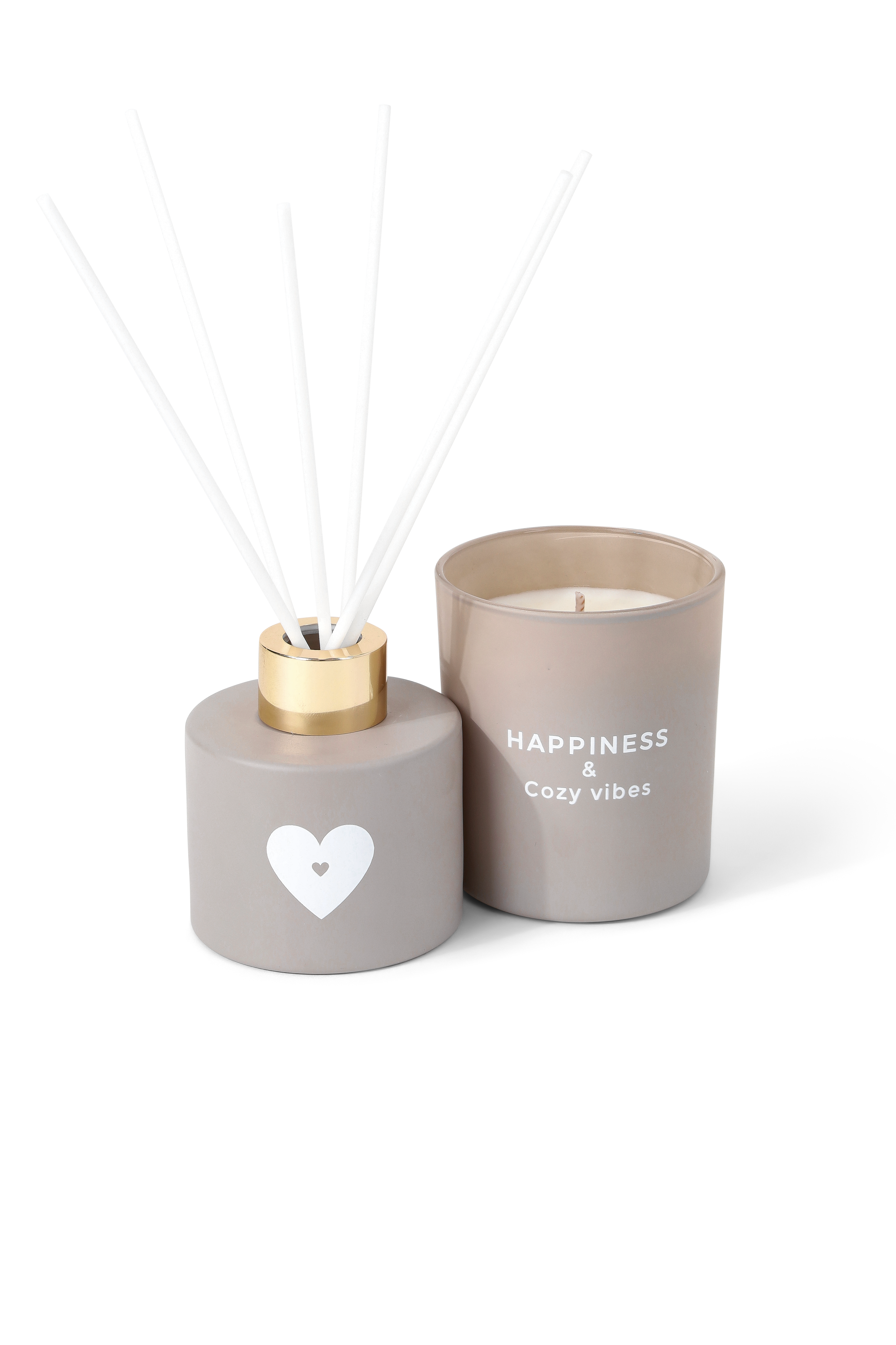 Candle & diffuser giftset - Happiness & cozy vibes
