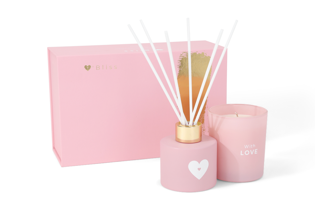 Candle & diffuser giftset - With love