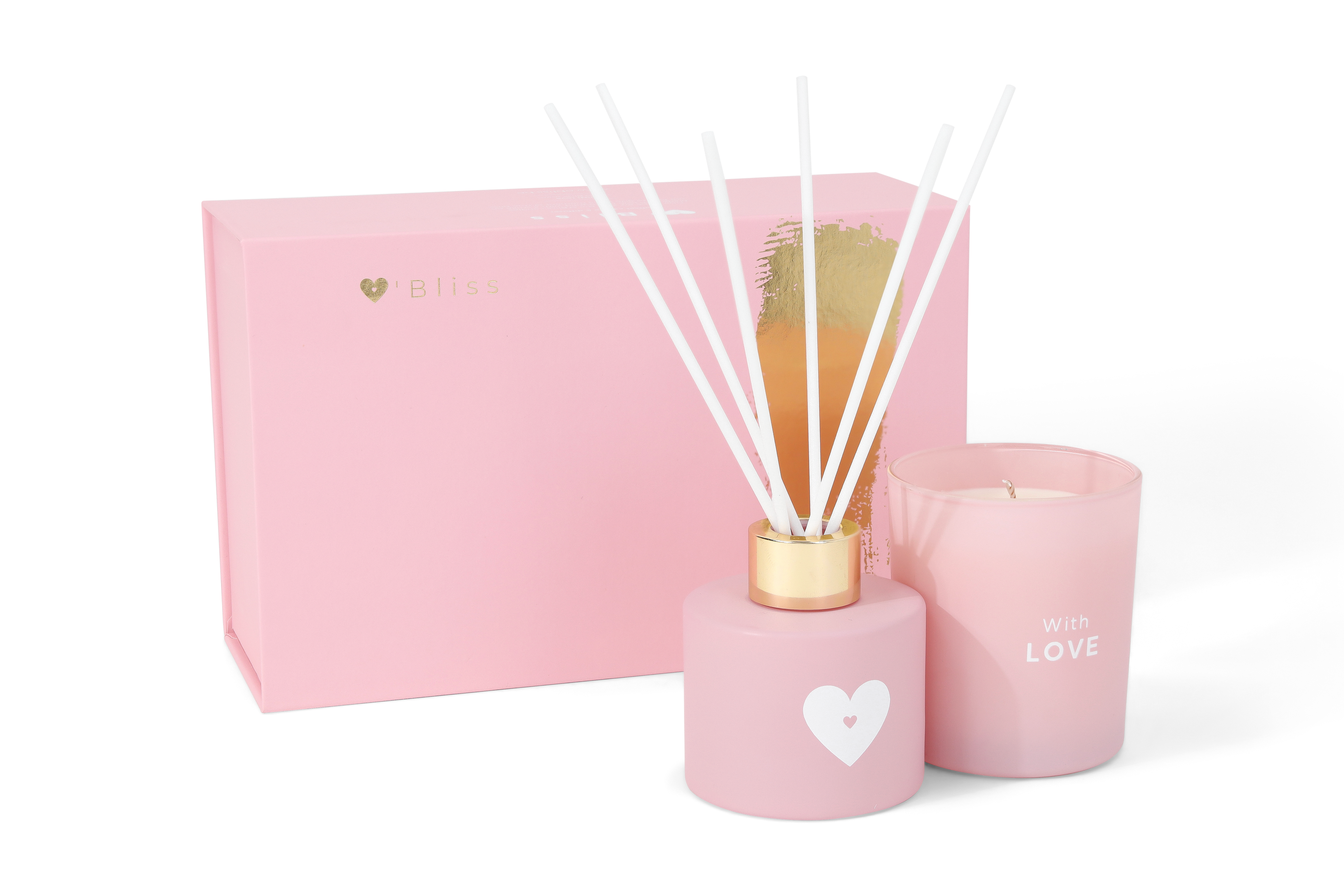 Candle & diffuser giftset - With love