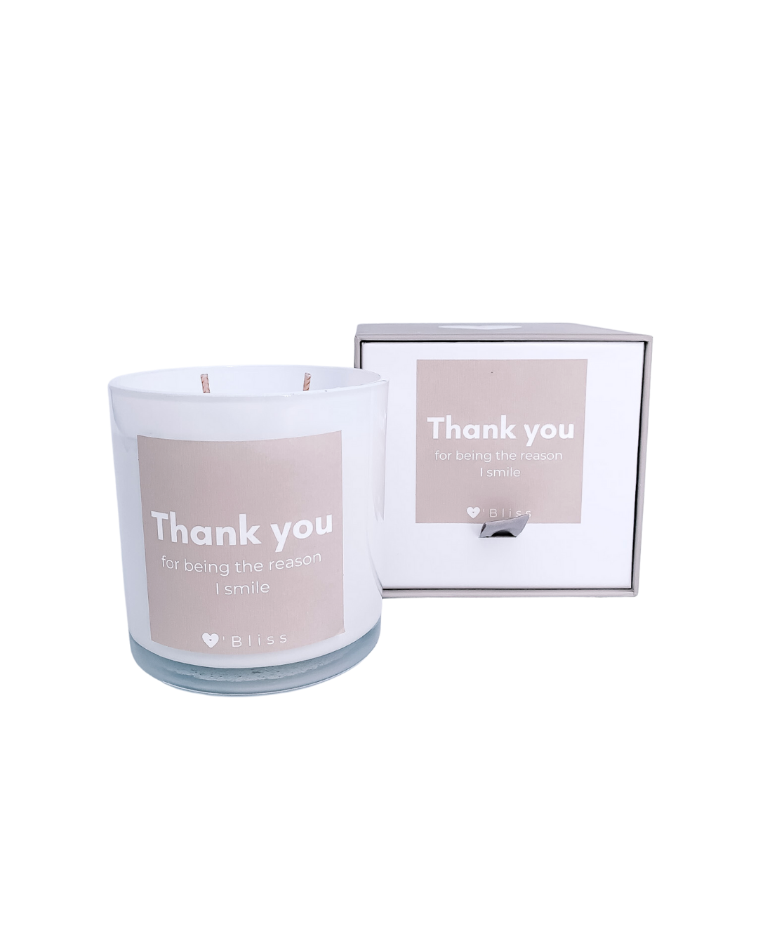 Thank you - smile kaars