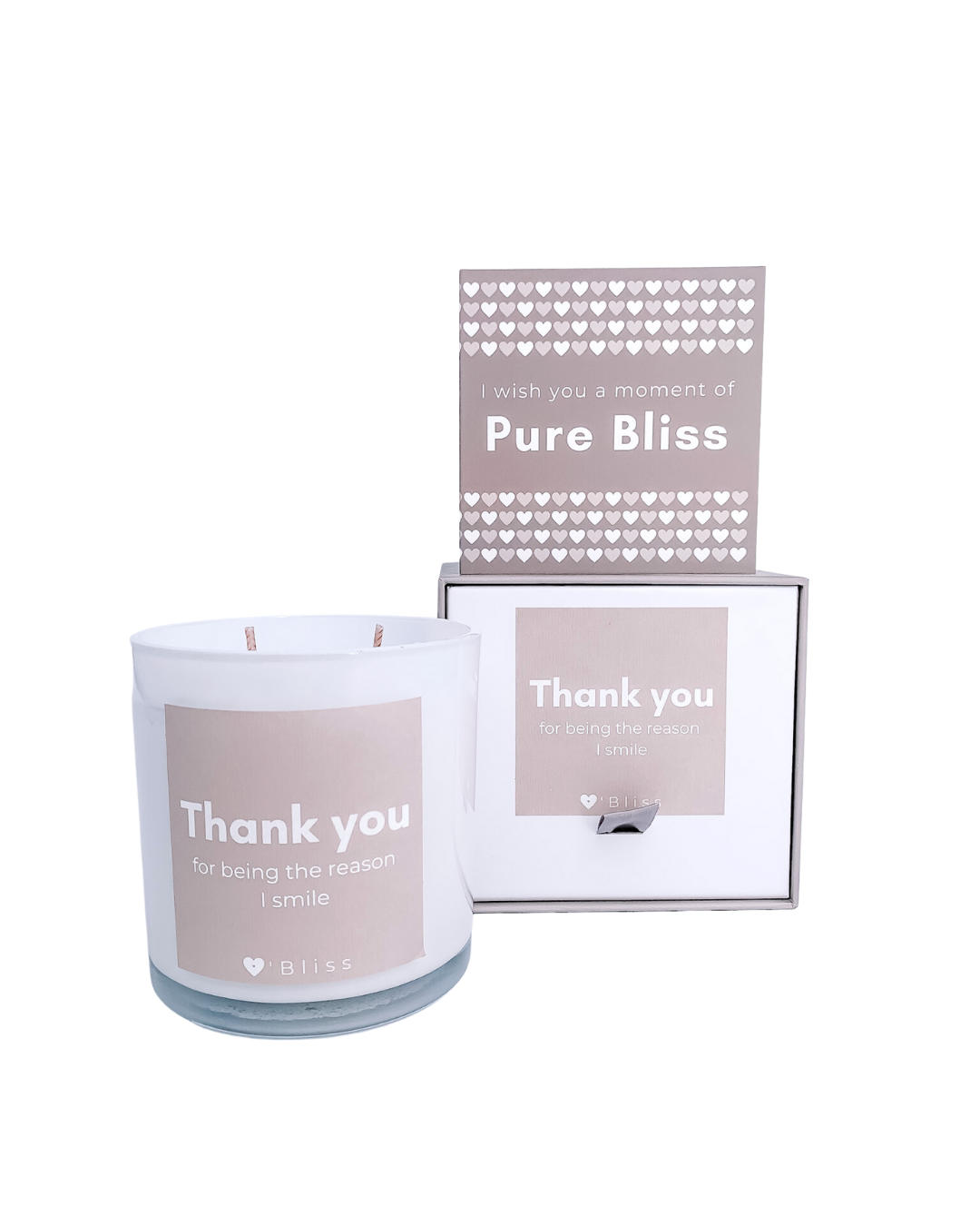 Thank you - smile kaars