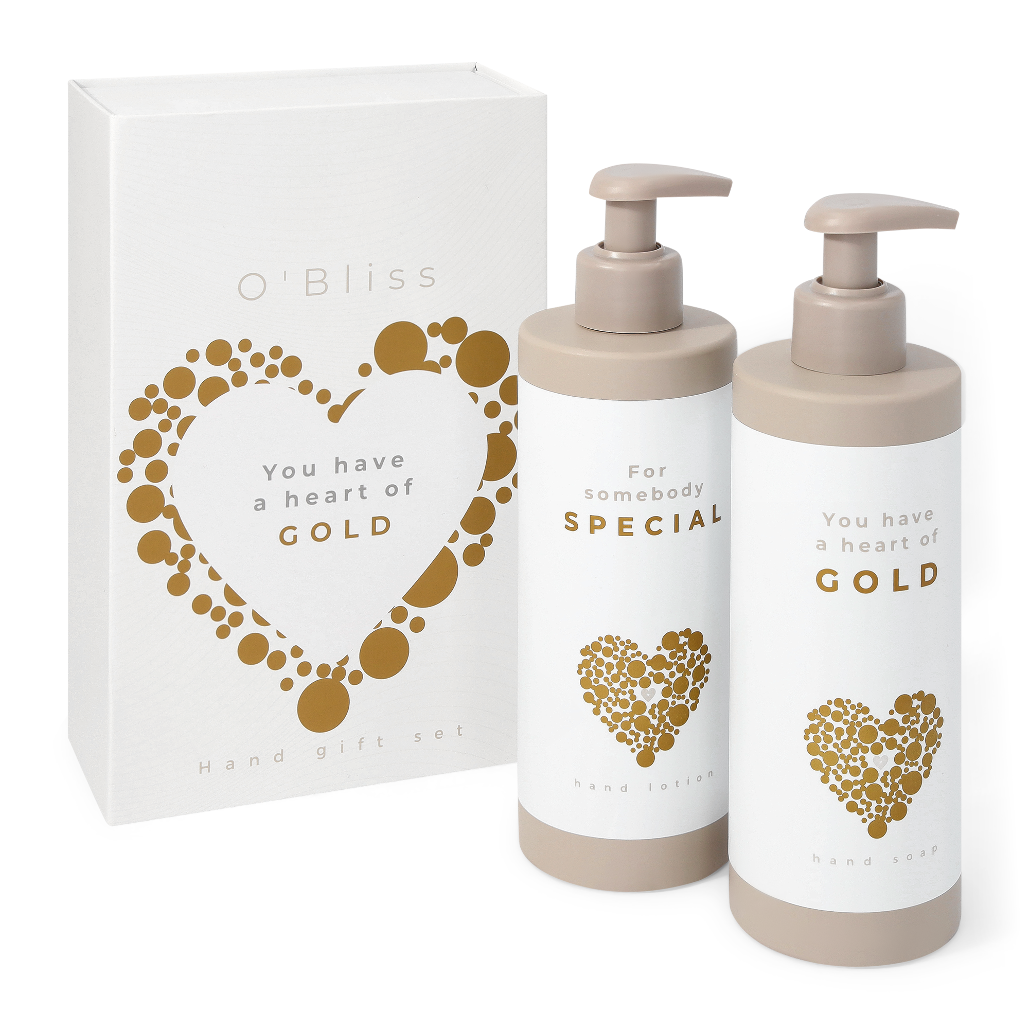 Hand giftset - Heart of gold & somebody special