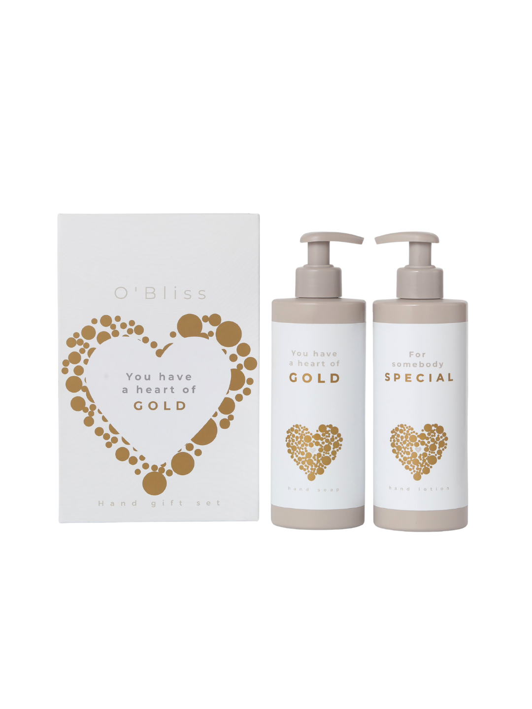 Hand giftset - Heart of gold &amp; somebody special