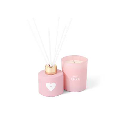 Candle &amp; diffuser giftset - With love