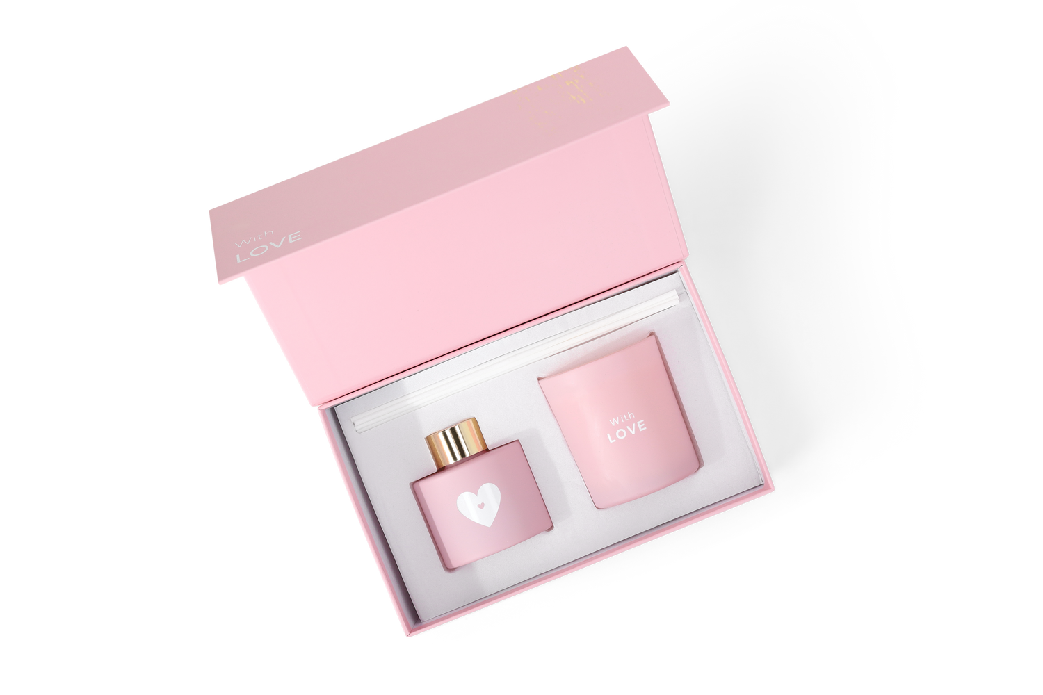 Candle &amp; diffuser giftset - With love