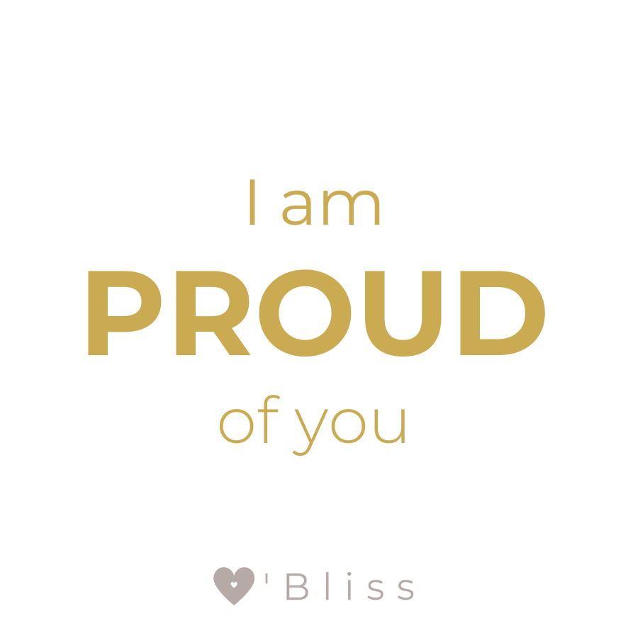 Proud of you kaars