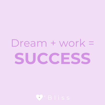 Dream + work success kaars