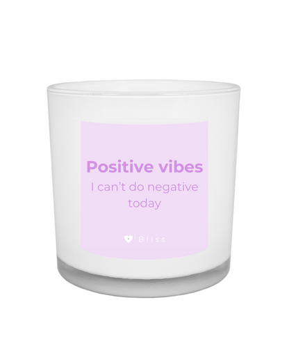 Positive vibes kaars