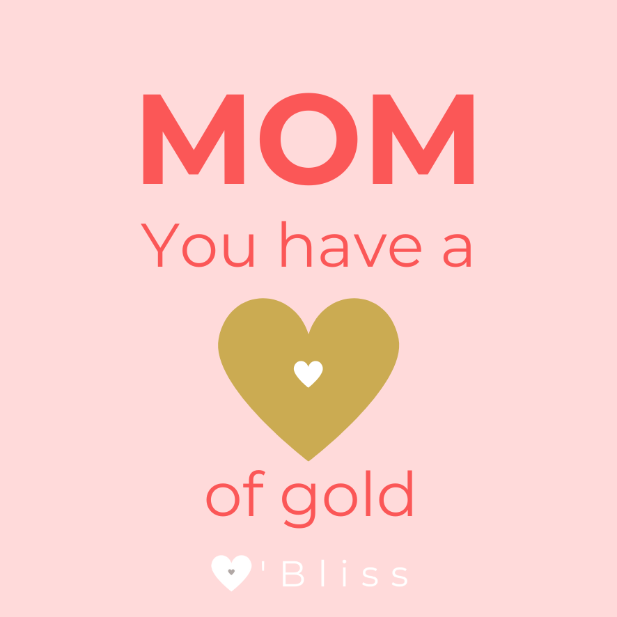 Mom heart of gold kaars