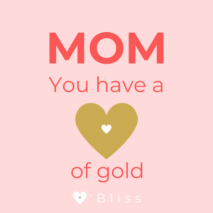 Mom heart of gold kaars