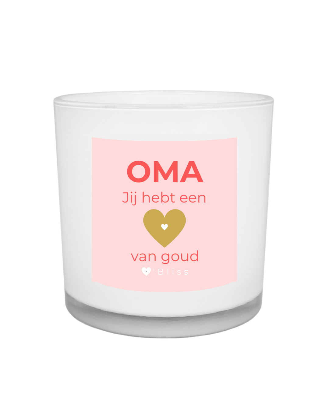 Oma hart van goud kaars