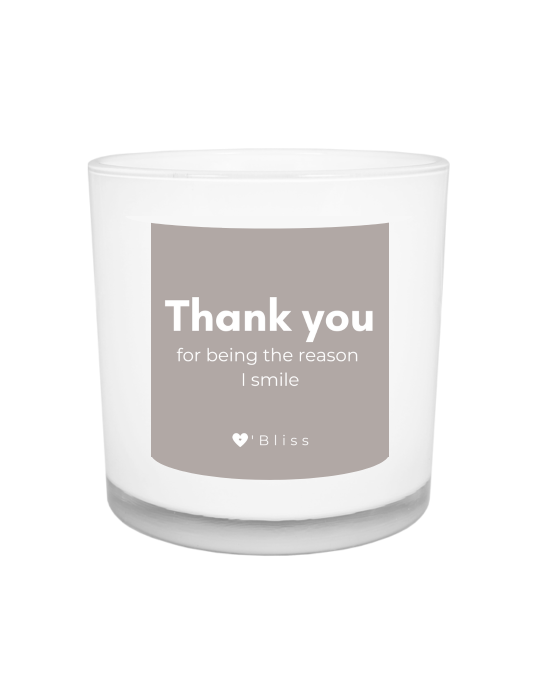 Thank you - smile kaars